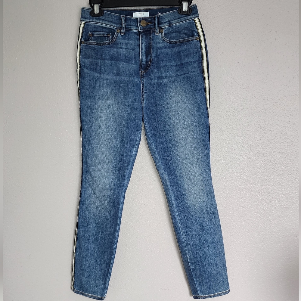 LOFT OUTLET  HIGH RISE SKINNY  ANKLE  CROP JEANS/ SIZE 2P